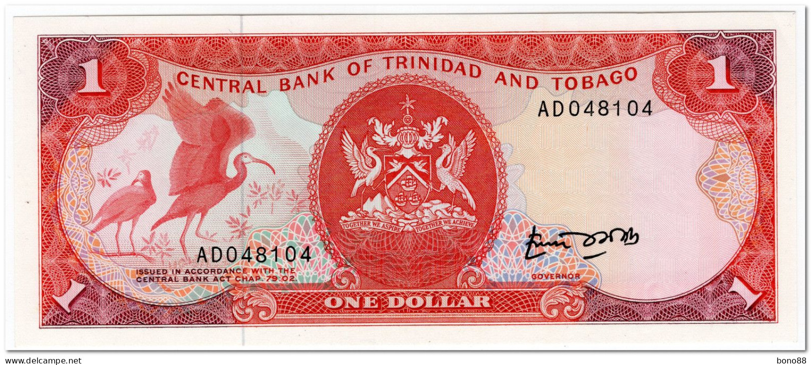 TRINIDAD & TOBAGO,1 DOLLAR,1985,P.36a,AU-UNC - Trinidad & Tobago