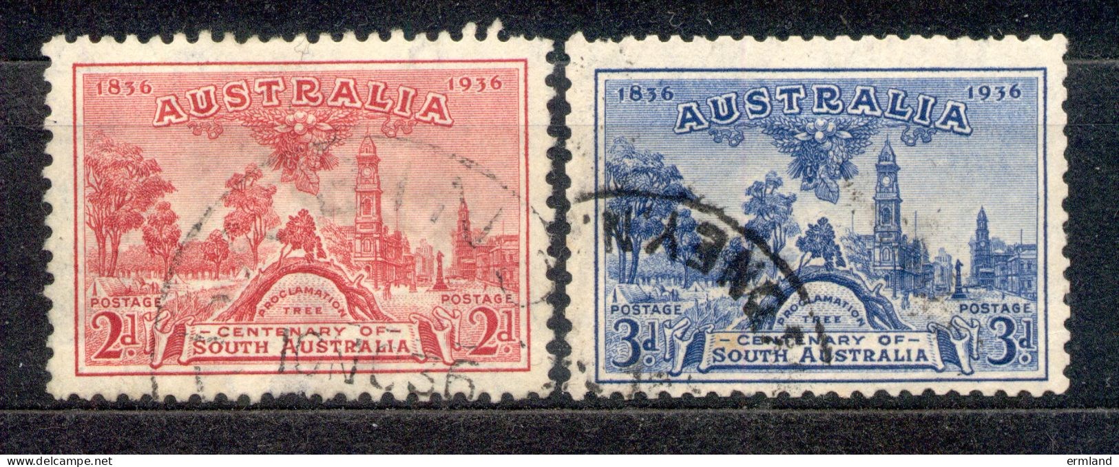 Australia Australien 1936 - Michel Nr. 134 - 135 O - Gebruikt