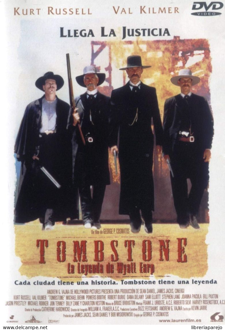 Tombstone La Leyenda De Wyatt Earp Dvd Nuevo Precintado - Autres Formats