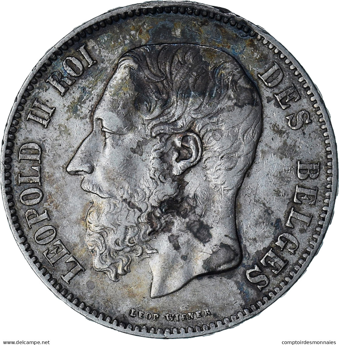 Belgique, Leopold II, 5 Francs, 1870, Bruxelles, TTB+, Argent, KM:24 - 5 Francs