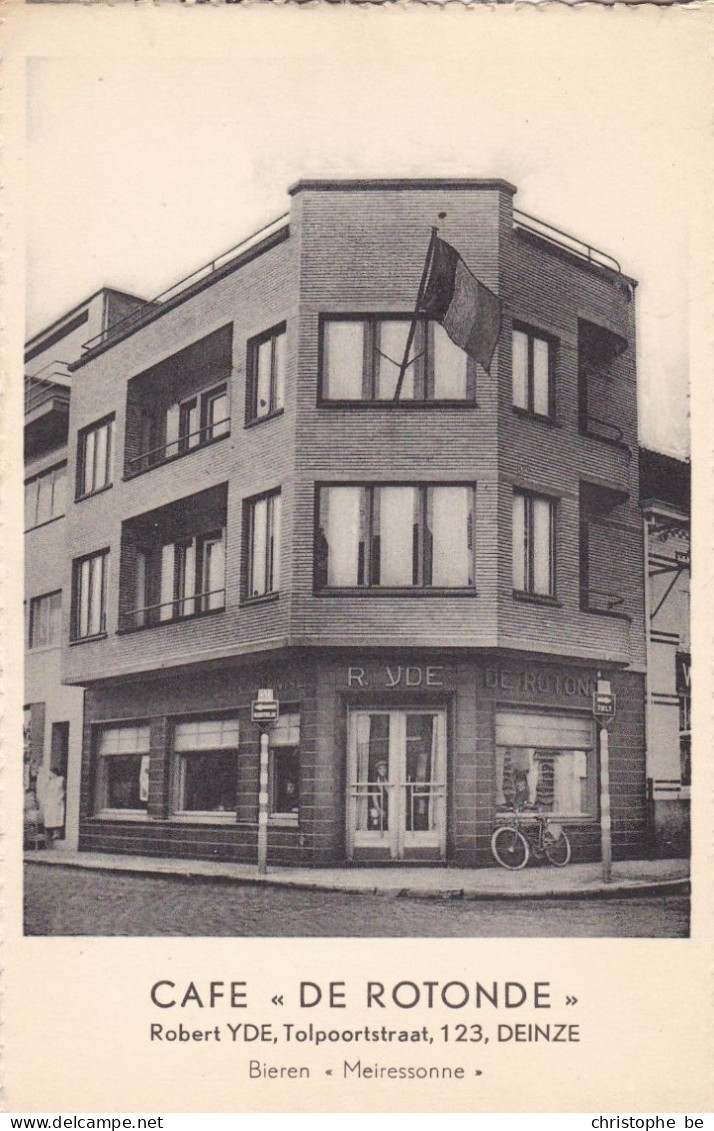 Deinze, Café De Rotonde, Robert Yde, Bieren Meiressonne (pk85915) - Deinze