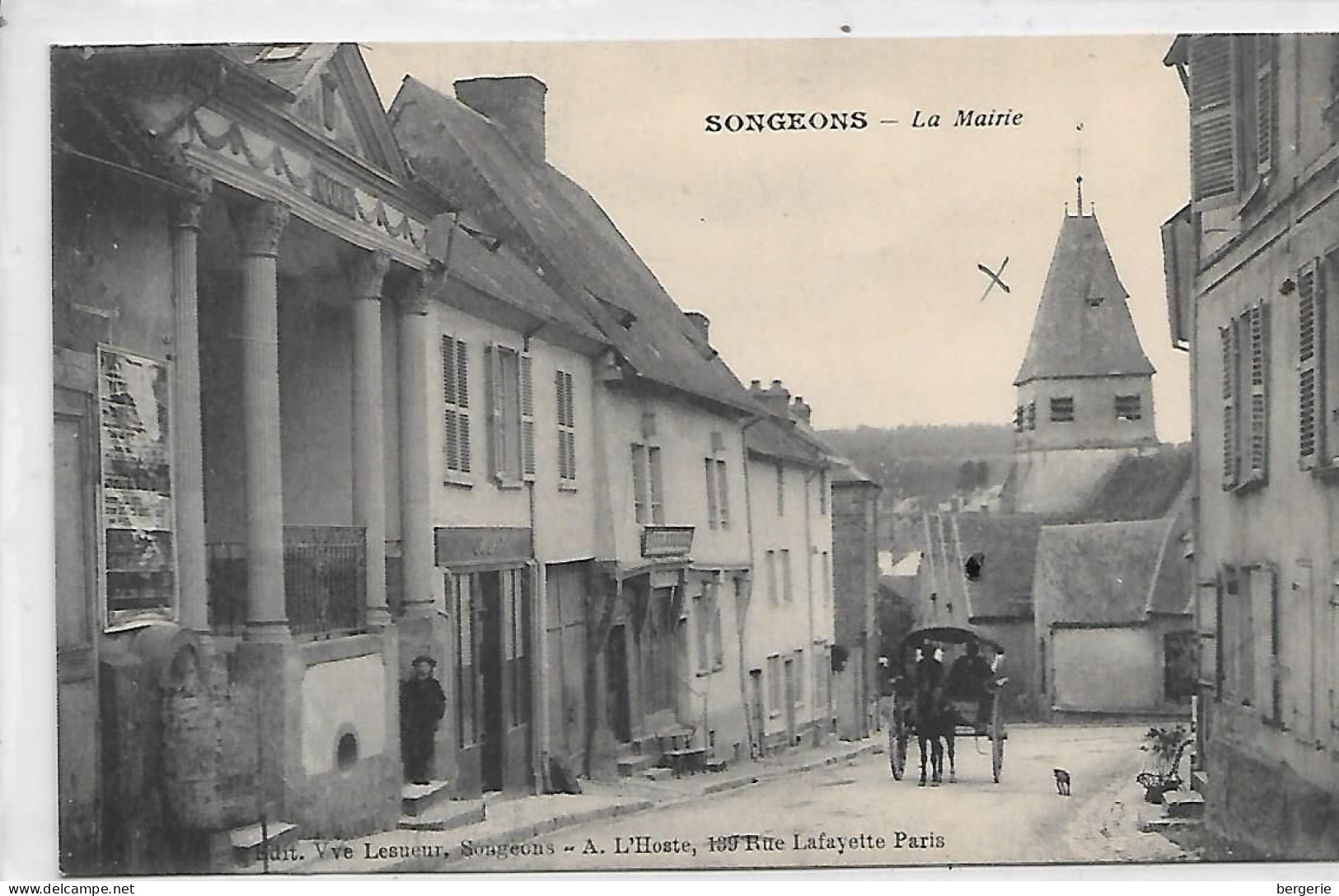 C/43                60   Songeons    -   La Mairie   -   Attelage - Songeons