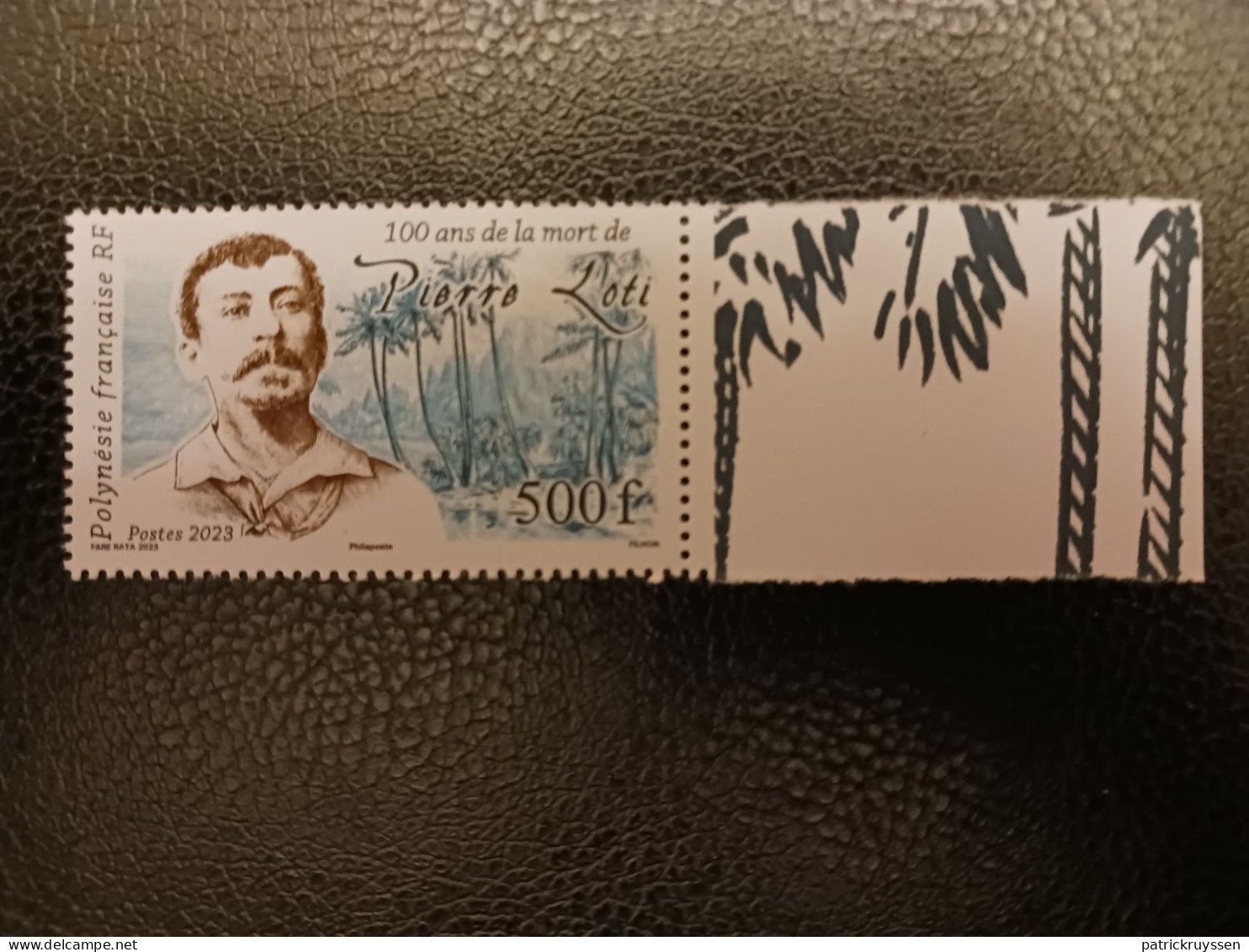 Polynesia 2023 Polynesie  100 Years Death Pierre LOTI French Writer 1v Mnh BDF BDF RIGHT ARBRE - Ungebraucht