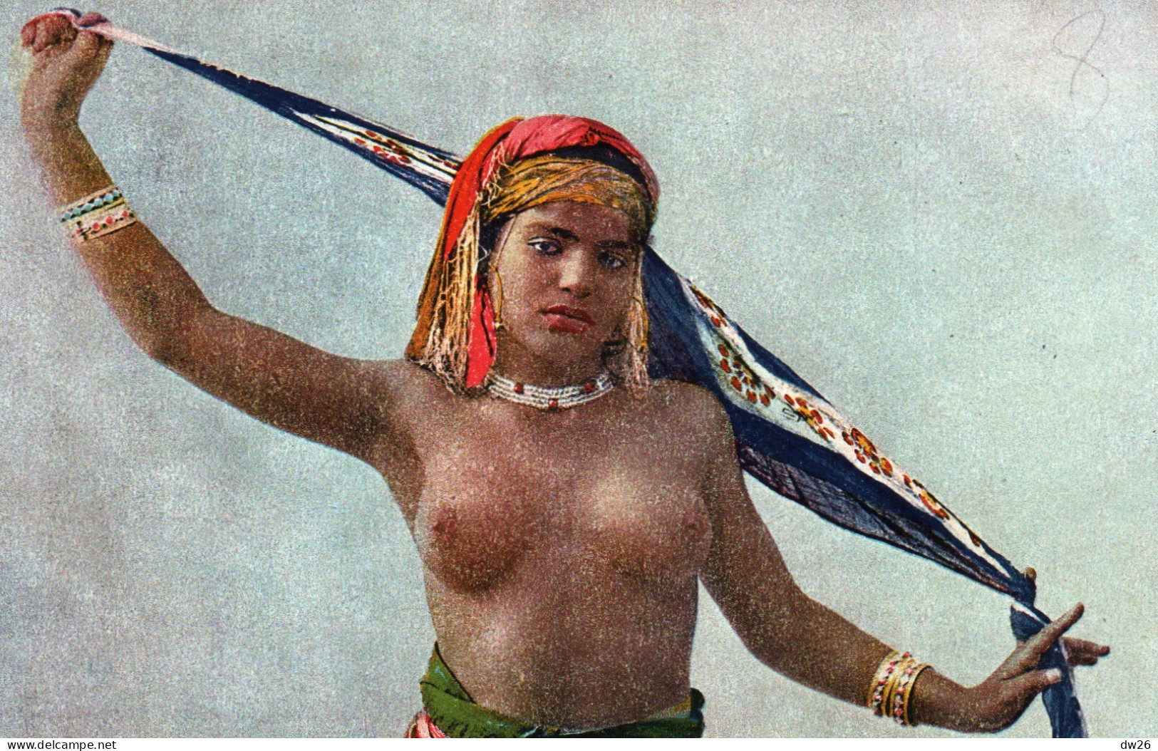 Nu Ethnique Afrique Du Nord: Scènes Et Types, Jeune Fille Du Sud Aux Seins Nus - Carte N° 8012 Non Circulée - Afrika