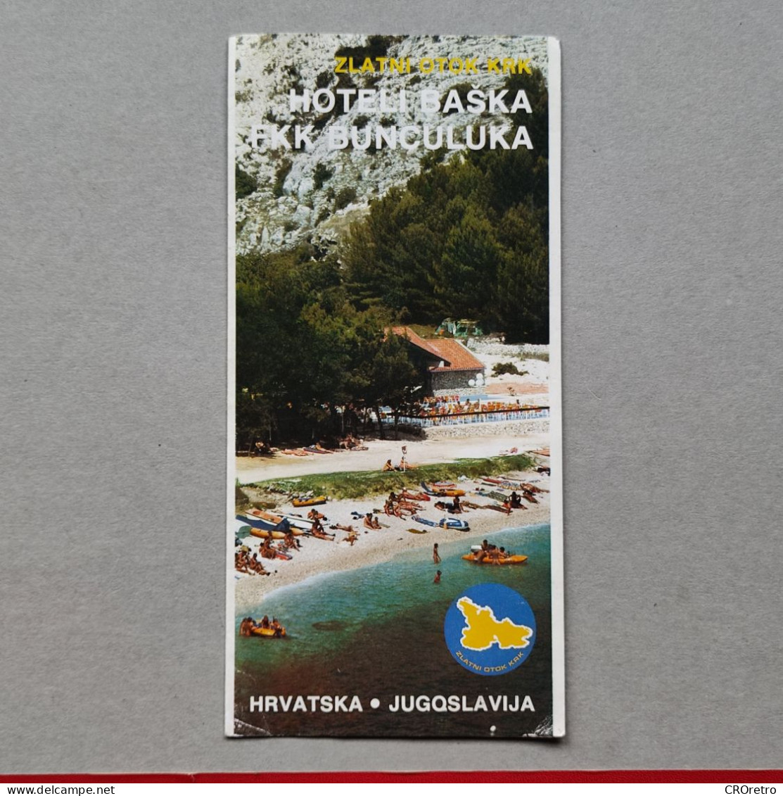 FKK Bunculuka - Baška / Krk Croatia (ex Yugoslavia), Vintage Tourism Brochure, Nudism, Naturisme - Tourism Brochures