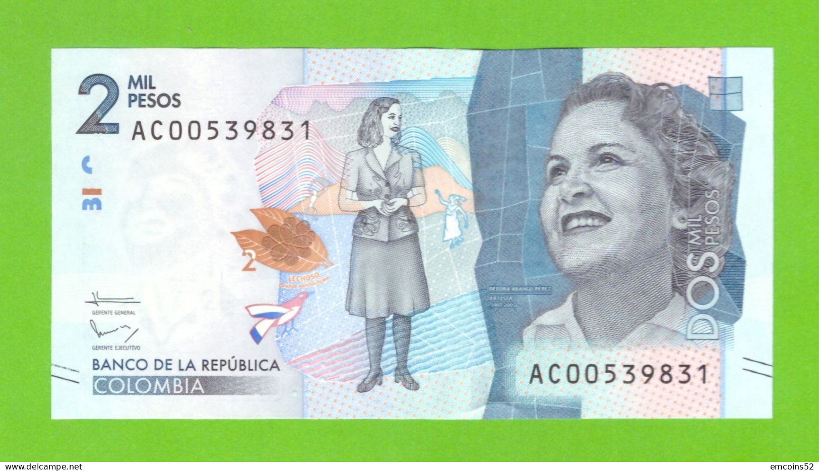 COLOMBIA 2000 PESOS 2015  P-458a  UNC - Colombie