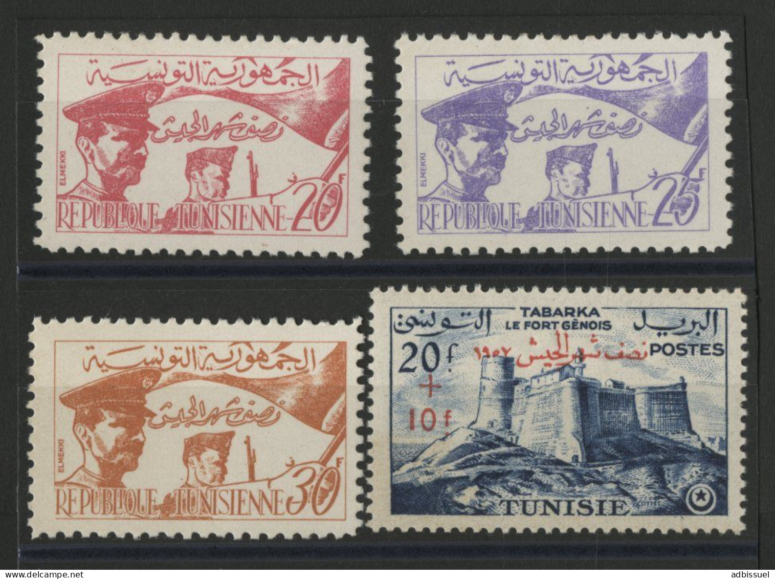 N° 444 à 447 Neufs ** (MNH) Cote 64 € Dont Proclamation De La République TB - Tunisia (1956-...)