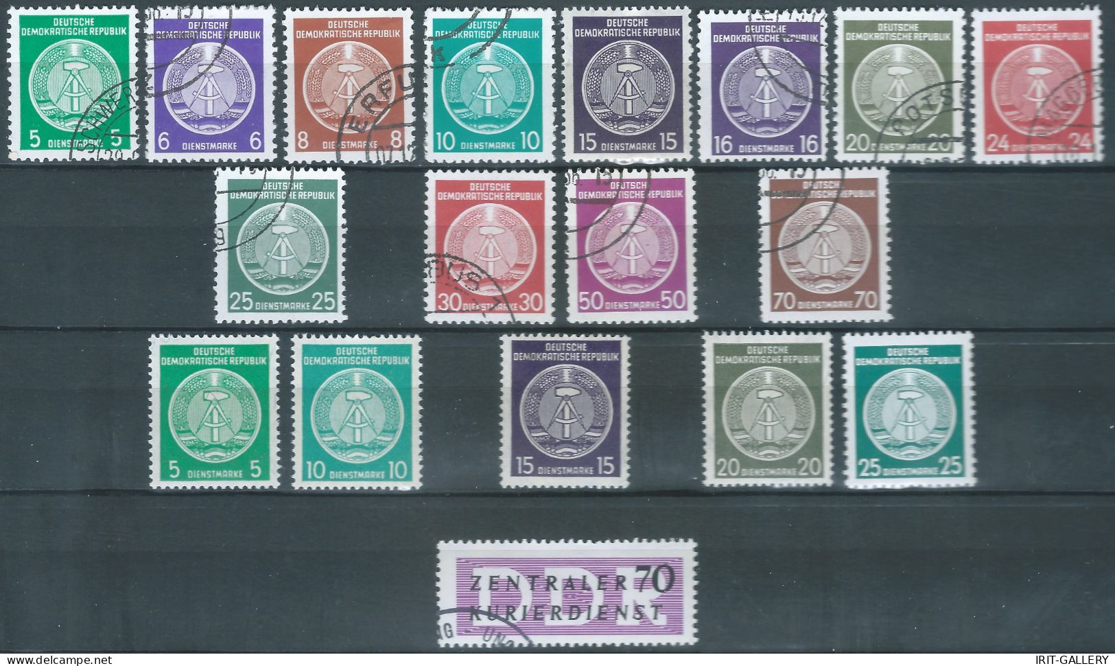 Germany-Deutschland,1954 /1956 Eastern Democratic Republic,DDR ,Service, Obliterated  & MNH - Used