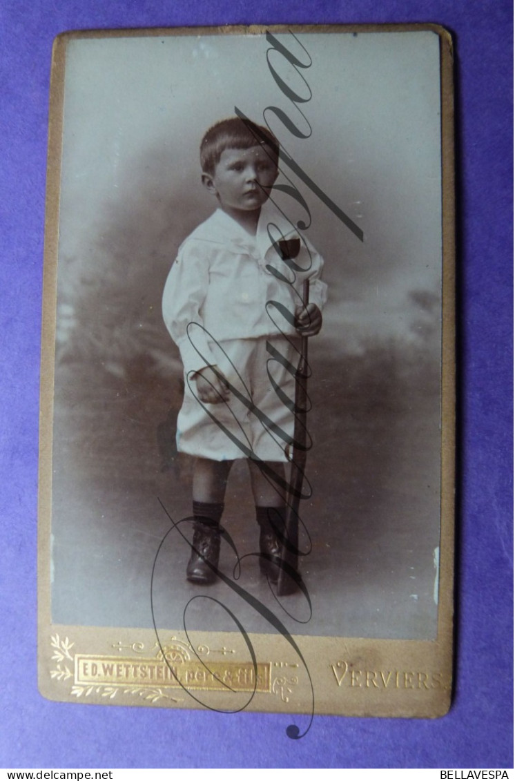 C.D.V. -Photo-Carte De Visite  Studio Atelier E.Wettstein Verviers - Personnes Identifiées