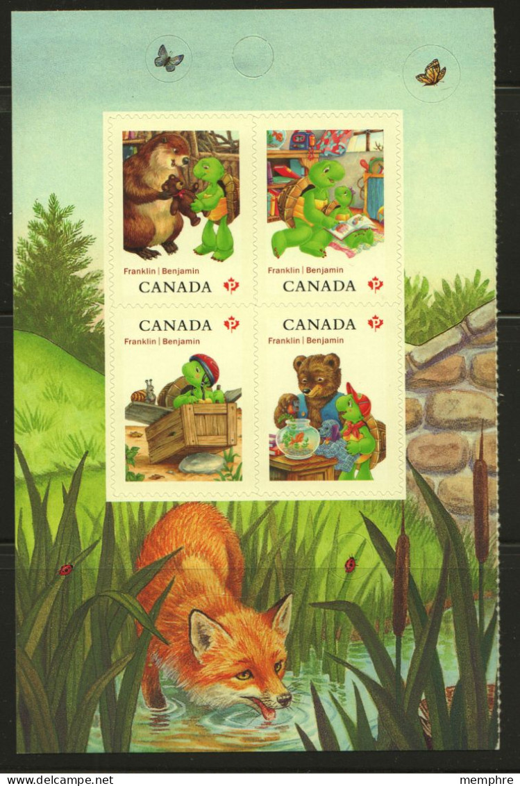 2012  Franklin The Turtle  Booklet Pane Of 4 Different Sc 2542-5 MNH - Neufs