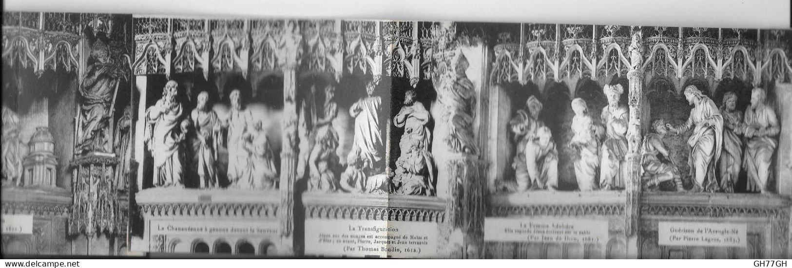 ACCORDEON CHOEUR DE LA CATHEDRALE DE CHARTRES En 20 VOLETS - Kirchen U. Kathedralen