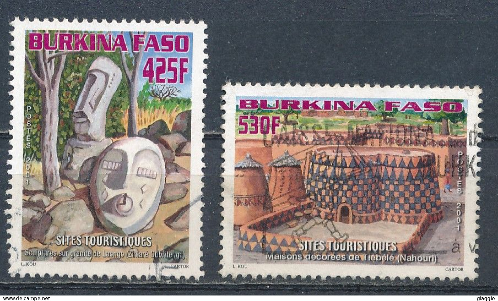 °°° BURKINA FASO - Y&T N°1262/63 - 2001 °°° - Burkina Faso (1984-...)