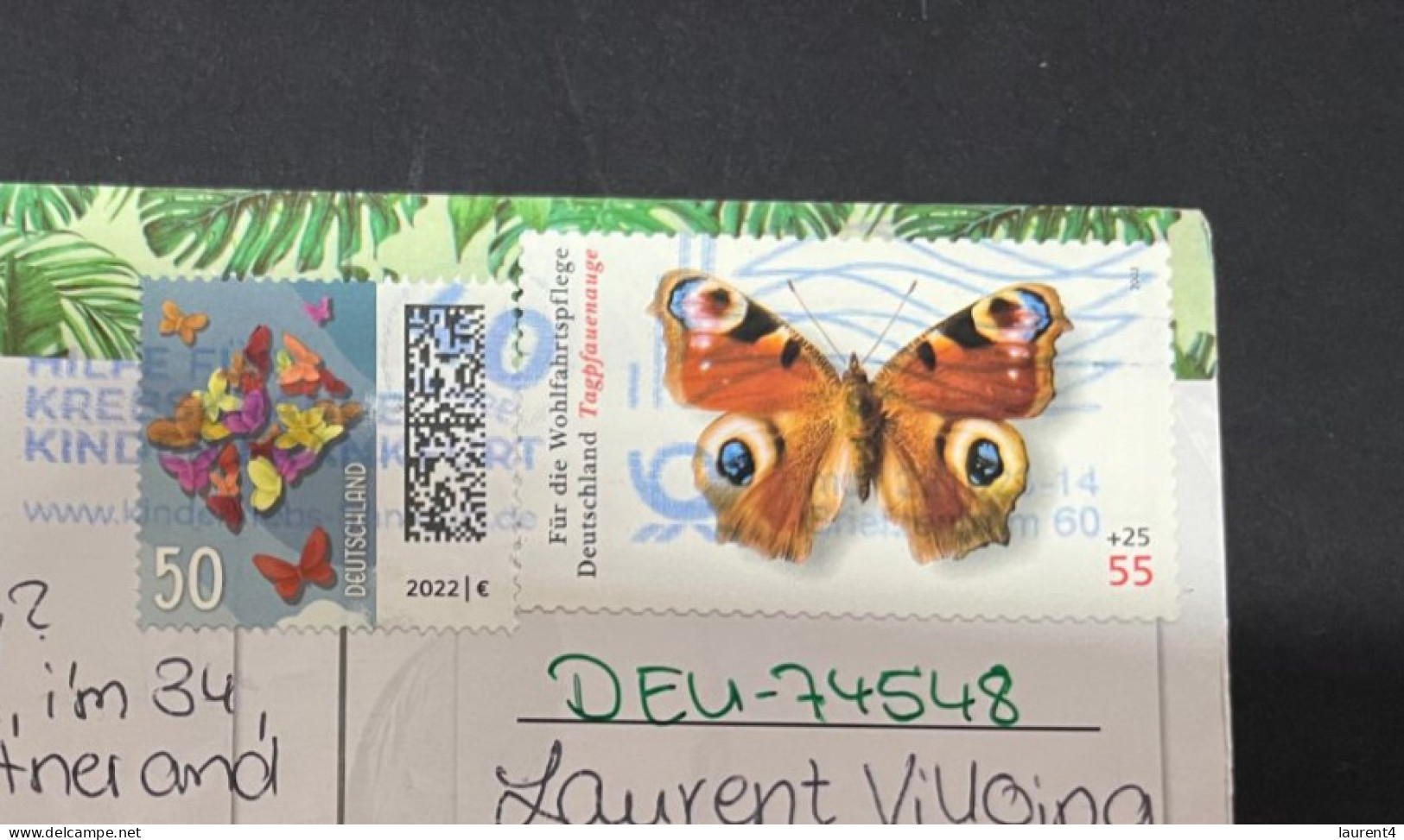 23-11-2023 (3 V 15) Germany (posted To Australia With Butterfly Stamp) 3-D Birds - Carte En 3 Dimention - Kirchen U. Kathedralen