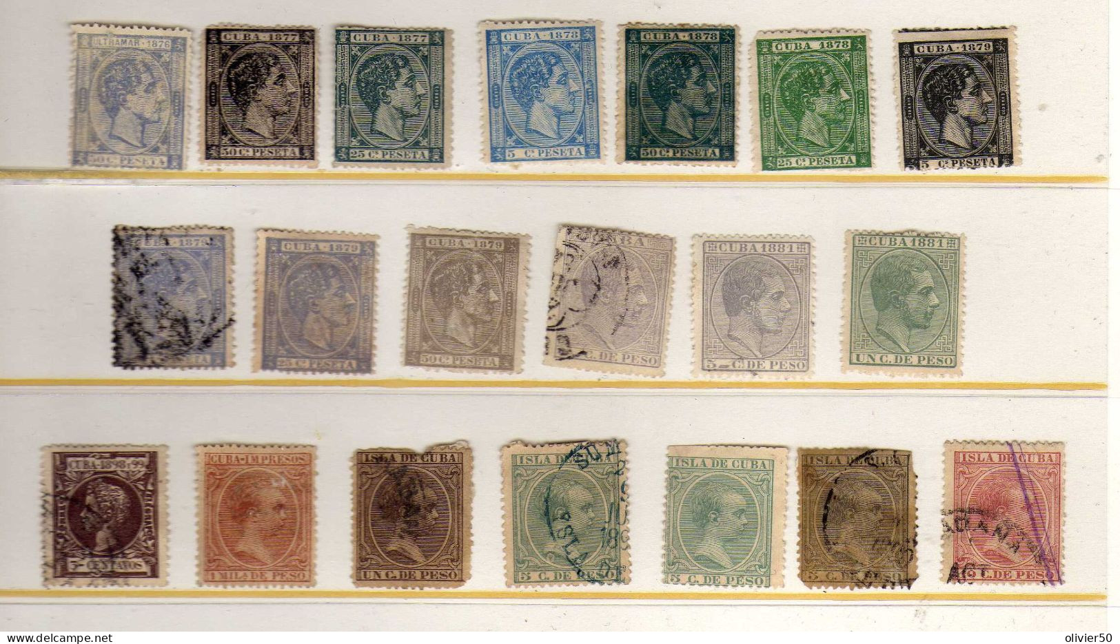 Cuba (1876-99) - Alfonso XII  -  Alfonso XIII . Neufs*/sg Et Oblit - Unused Stamps