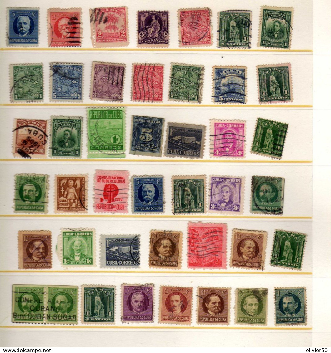 Cuba (1910-45) - Celebrites - Carte - Obliteres - Used Stamps
