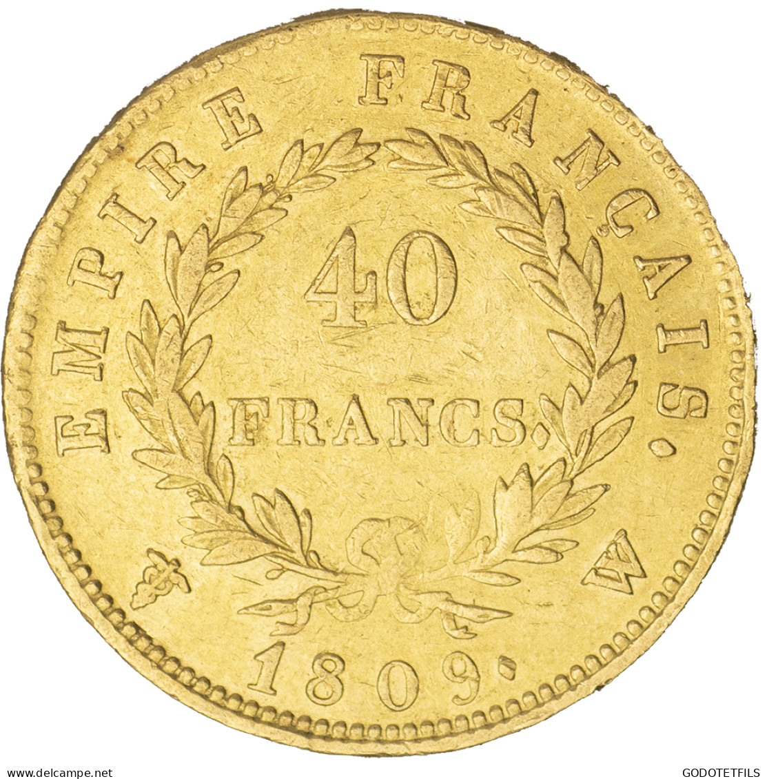 Premier Empire- 40 Francs Napoléon Ier 1809 Lille - 40 Francs (or)