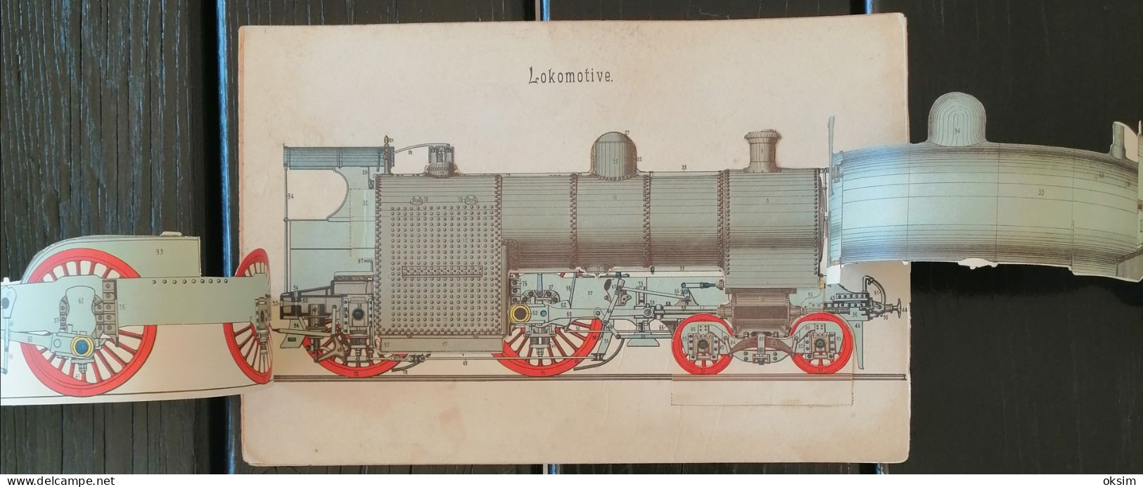 Drawings Of Machinery In Colour, Consisting Of Several Layers That Can Be Unfolded To Show The Interior Of The Machines - Maschinen