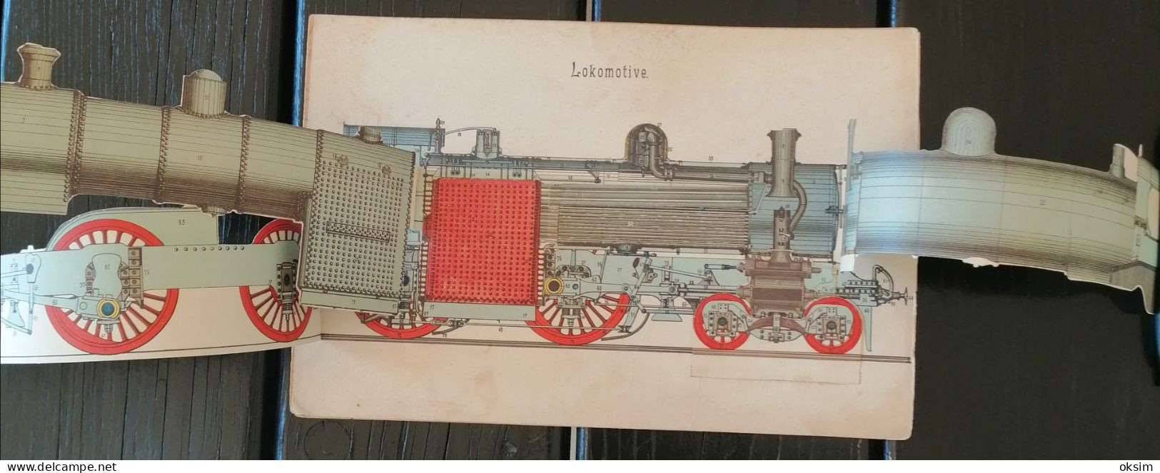 Drawings Of Machinery In Colour, Consisting Of Several Layers That Can Be Unfolded To Show The Interior Of The Machines - Tools