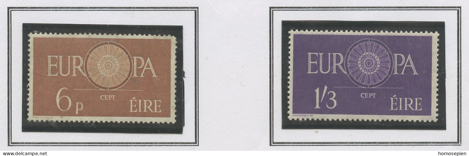 Irlande - Ireland - Irland 1960 Y&T N°146 à 147 - Michel N°146 à 147 *** - EUROPA - Unused Stamps