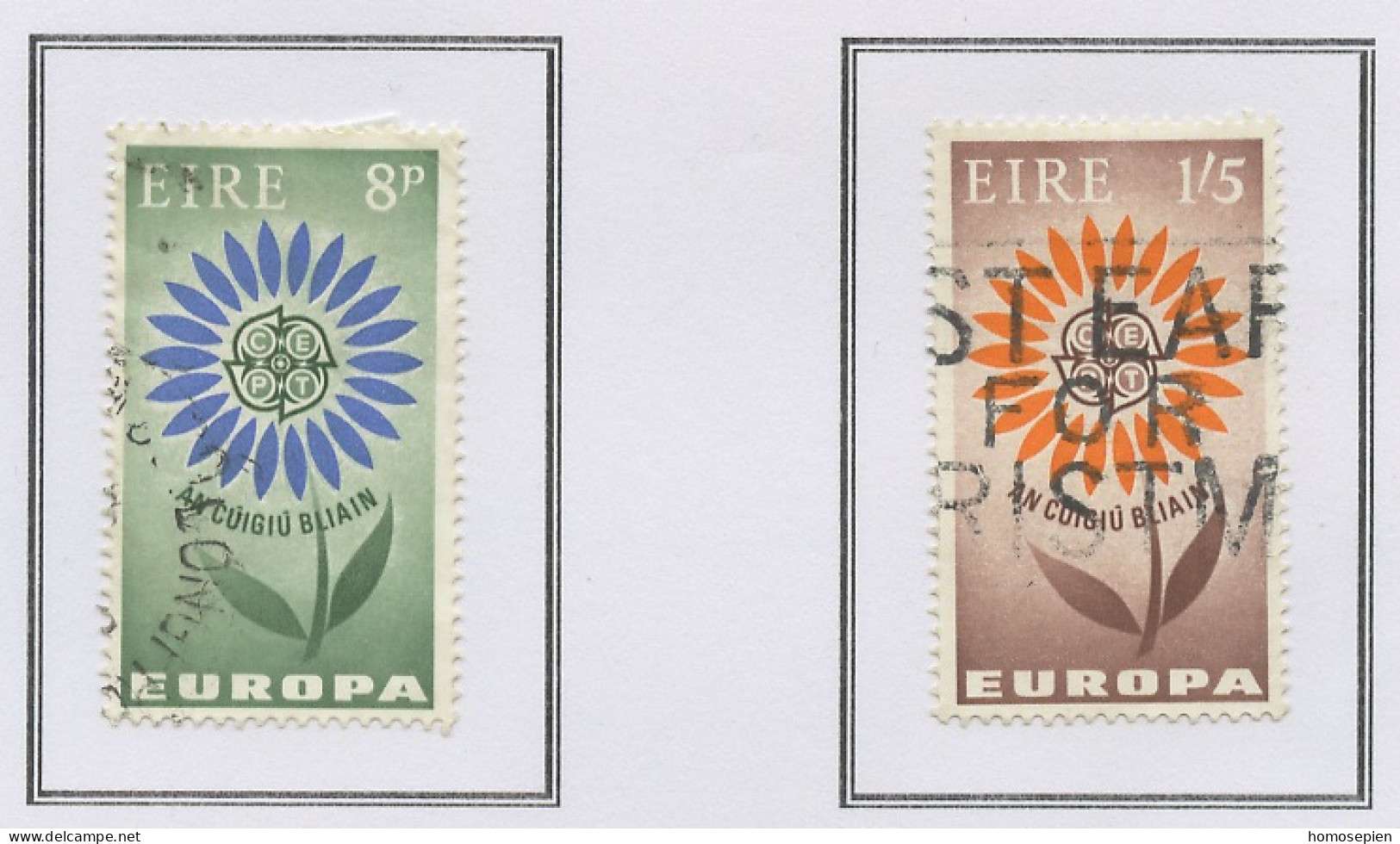 Europa CEPT 1964 Irlande - Ireland - Irland Y&T N°167 à 168 - Michel N°167 à 168 (o) - 1964