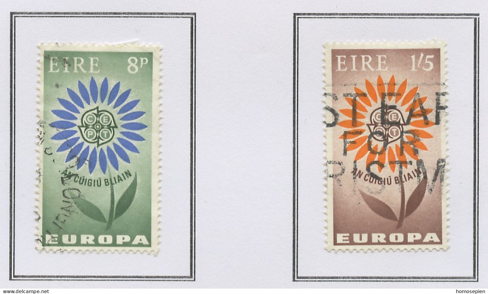 Irlande - Ireland - Irland 1964 Y&T N°167 à 168 - Michel N°167 à 168 (o) - EUROPA - Usati