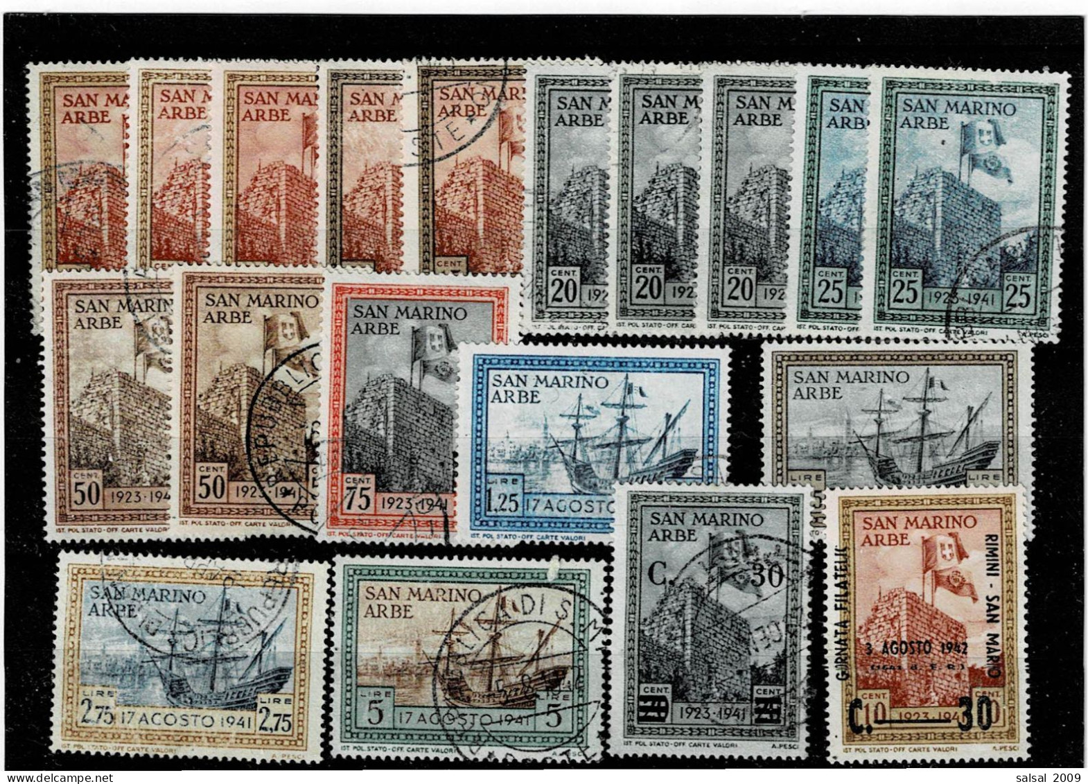 SAN MARINO ,58 Pezzi Usati ,qualche Ripetizione ,qualita Ottima - Used Stamps