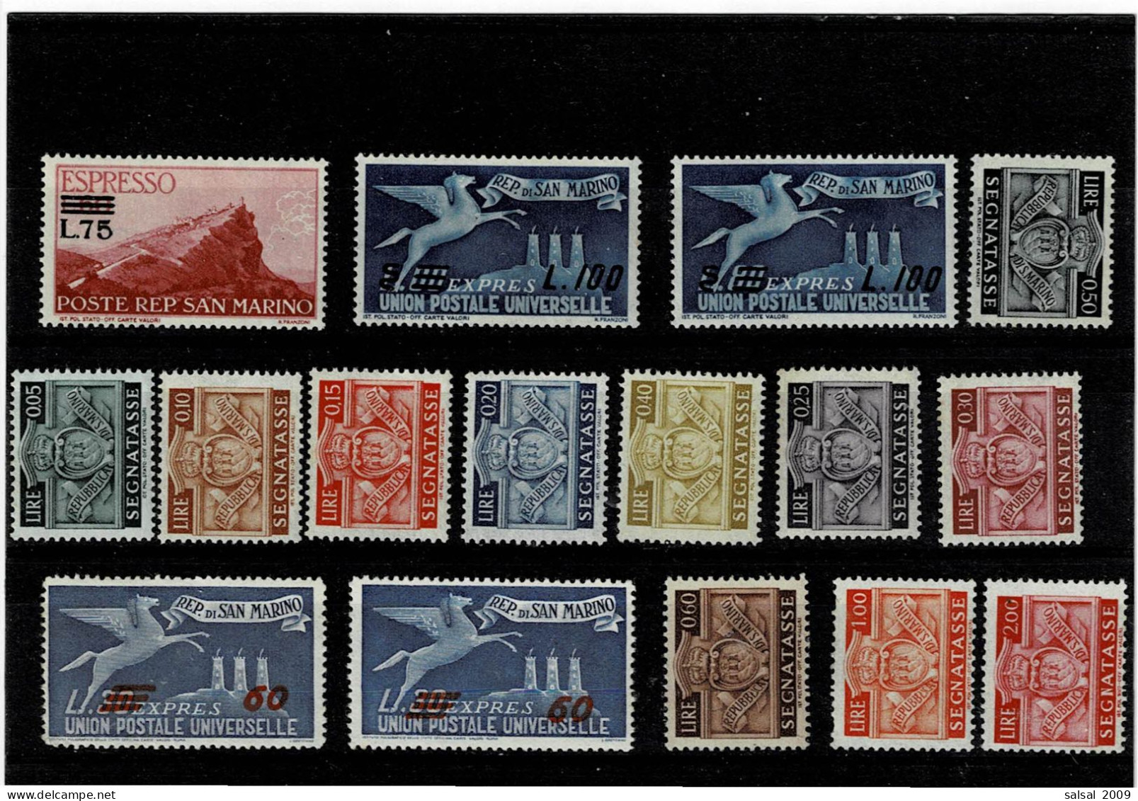 SAN MARINO ,5 Espressi +11 Segnatasse ,tutti MNH ,qualita Splendida - Timbres Express