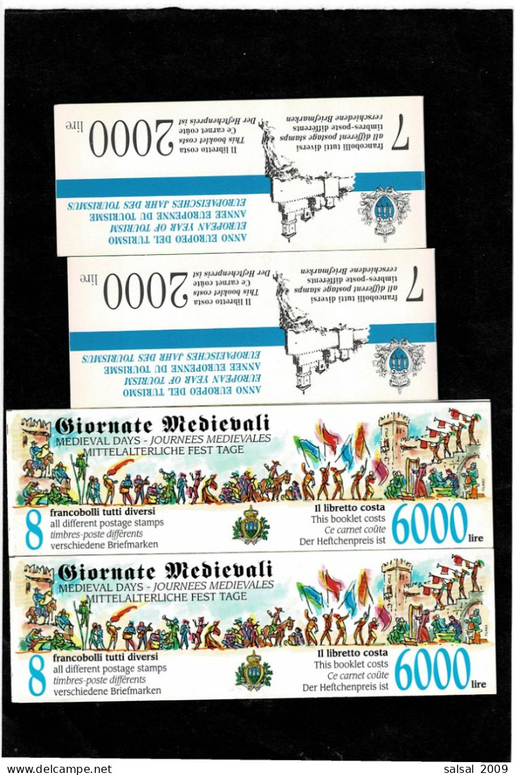 SAN MARINO ,4 Libretti MNH ,qualita Splendida - Carnets