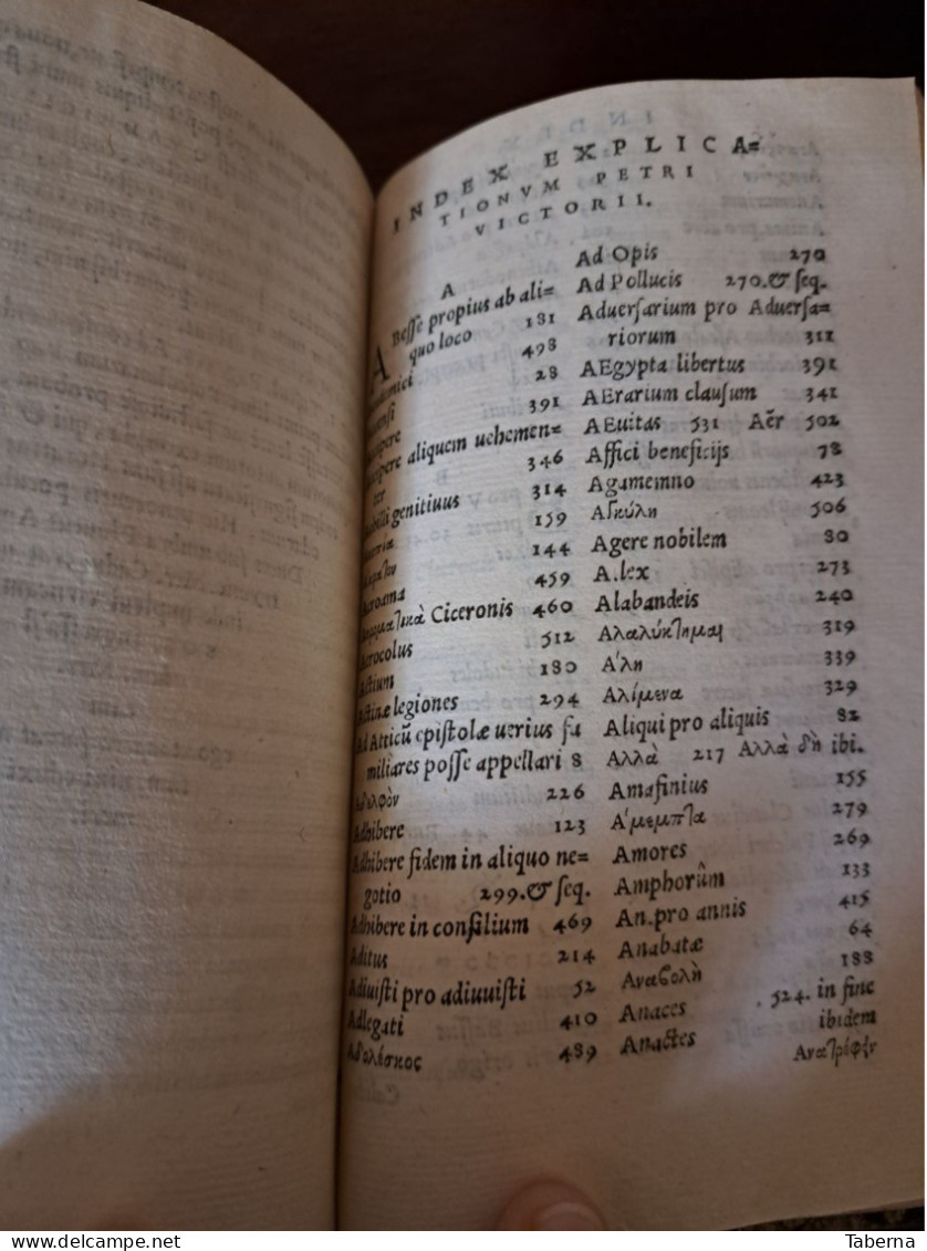 PETRI VICTORII (Pietro Vettori) - Explicationes Suarum In Ciceronem Castigationum - Jusque 1700