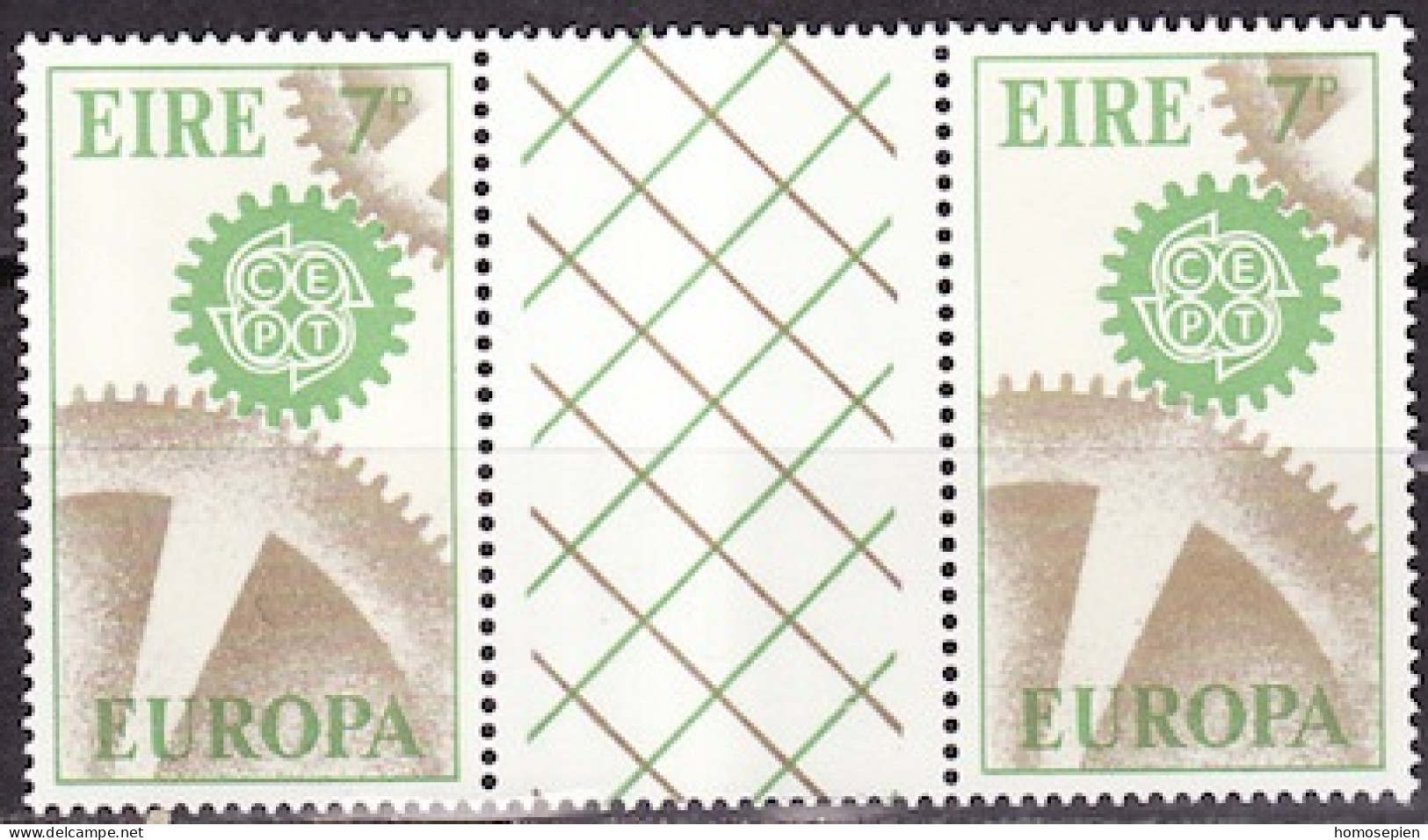 Europa CEPT 1967 Irlande - Ireland - Irland Y&T N°IP191 à IP192 - Michel N°ZW192 à ZW193 *** - Interpanneau - 1967