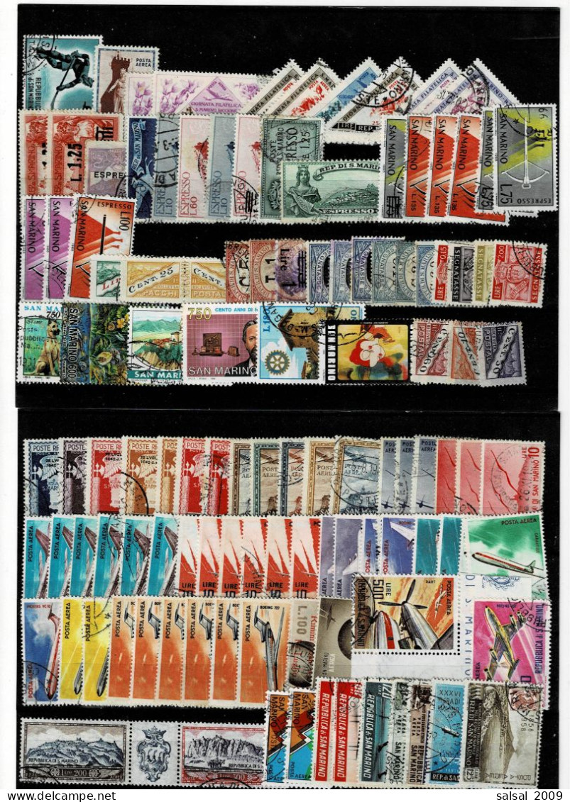 SAN MARINO ,235 Pezzi Quasi Tutti Usati ,qualche Ripetizione ,qualita Splendida - Used Stamps