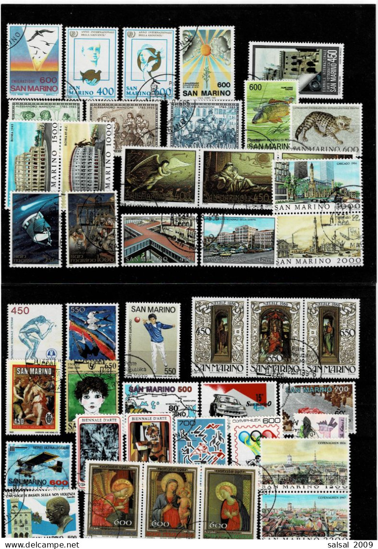 SAN MARINO ,235 Pezzi Quasi Tutti Usati ,qualche Ripetizione ,qualita Splendida - Used Stamps