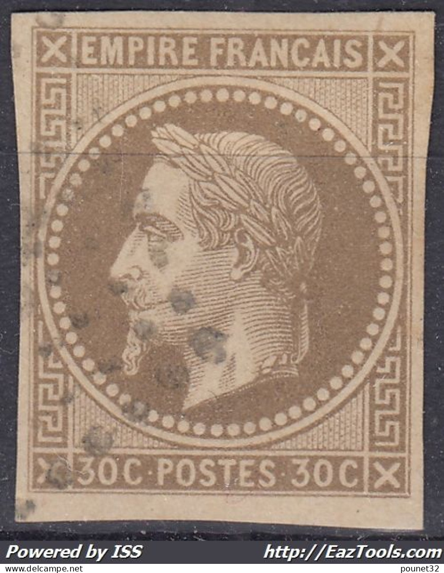 TIMBRE COLONIES GENERALES EMPIRE N° 9 OBLITERATION LEGERE - TB MARGES - COTE 80 € - Napoléon III