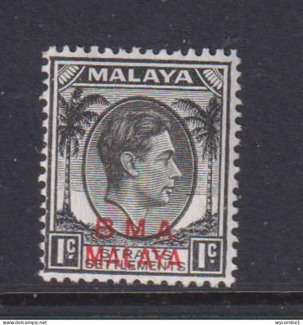 MALAYA (BRITISH MILITARY ADMINISTRATION)  -  1945-48 Overprinted BMA Malaya 1c Never Hinged Mint - Malaya (British Military Administration)