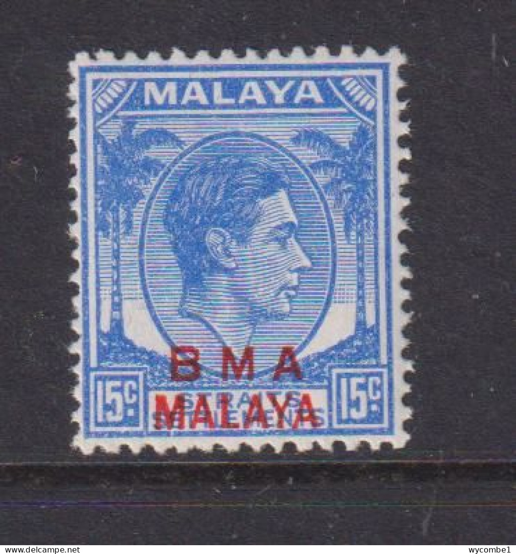 MALAYA (BRITISH MILITARY ADMINISTRATION)  -  1945-48 Overprinted BMA Malaya 15c Never Hinged Mint - Malaya (British Military Administration)