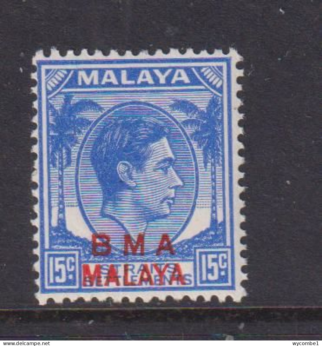 MALAYA (BRITISH MILITARY ADMINISTRATION)  -  1945-48 Overprinted BMA Malaya 15c Never Hinged Mint - Malaya (British Military Administration)