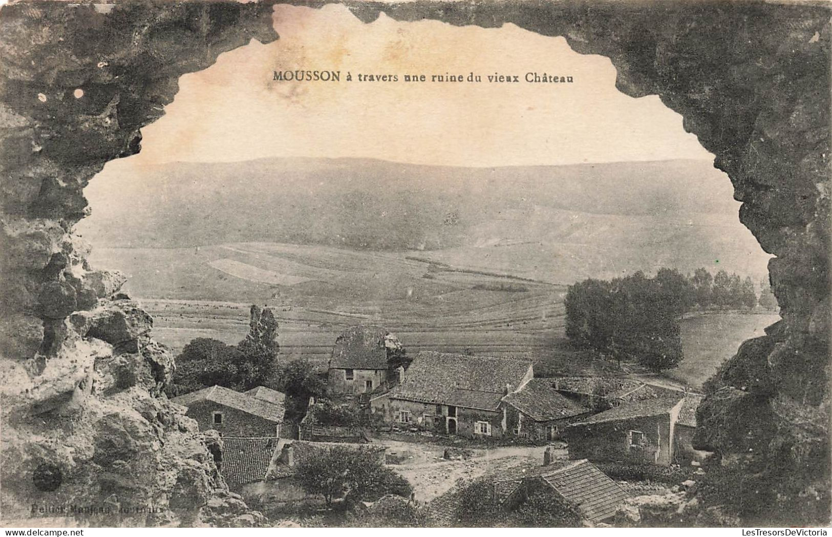 FRANCE - Mousson à Travers Une Ruine Du Vieux Château - Maisons De Campagne - Carte Postale Ancienne - Pont A Mousson