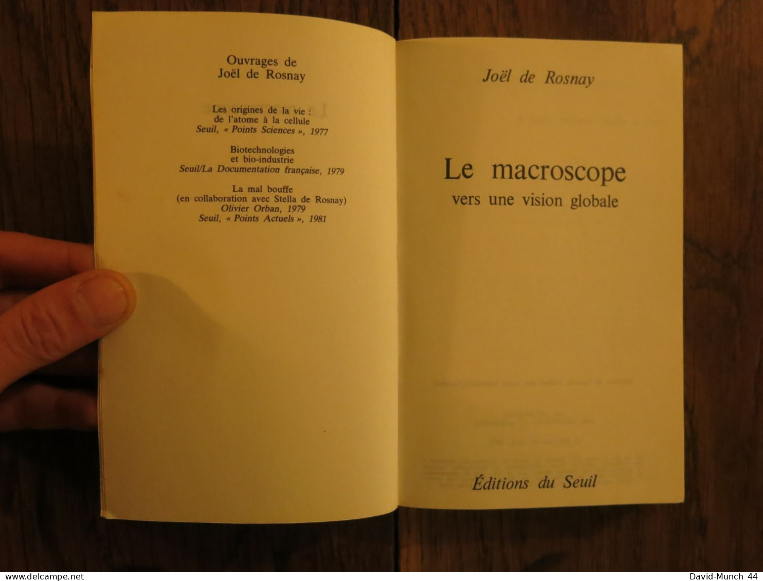 Le Macroscope De Joël De Rosnay. Editions Du Seuil, Points. 1975 - Sciences