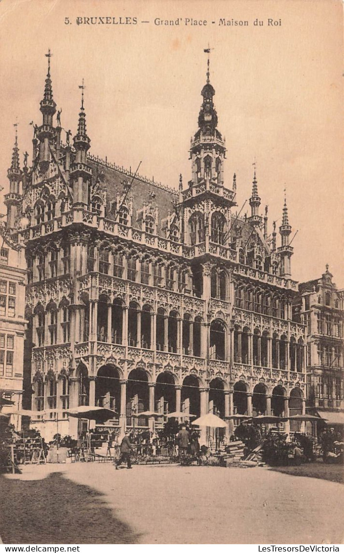 BELGIQUE - Bruxelles - Vue Générale De La Maison Du Roi - Grand'Place - Animé - Carte Postale Ancienne - Places, Squares