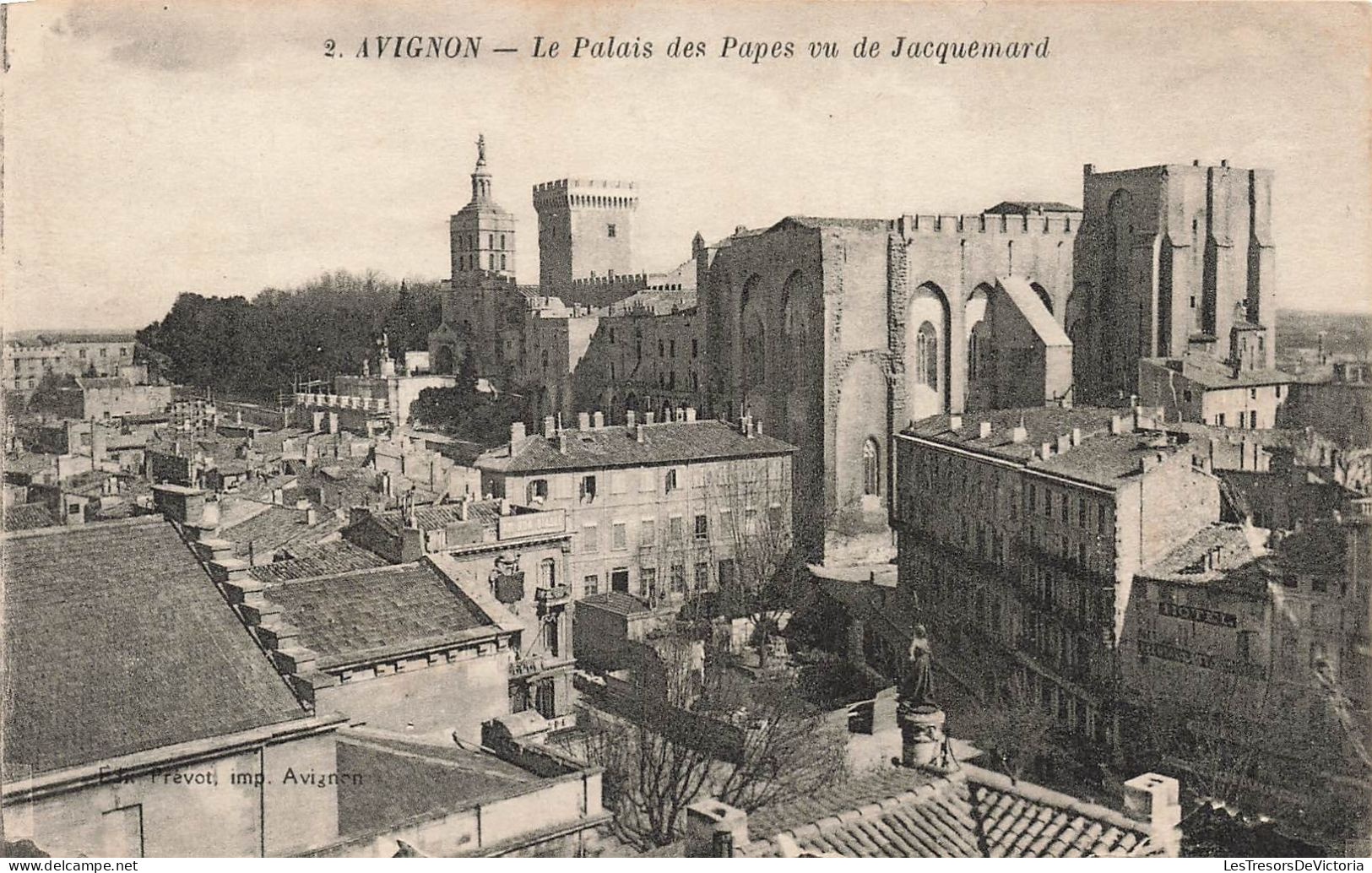 FRANCE -  Avignon - Le Palais Des Papes Vu De Jacquemard - Carte Postale Ancienne - Avignon (Palais & Pont)