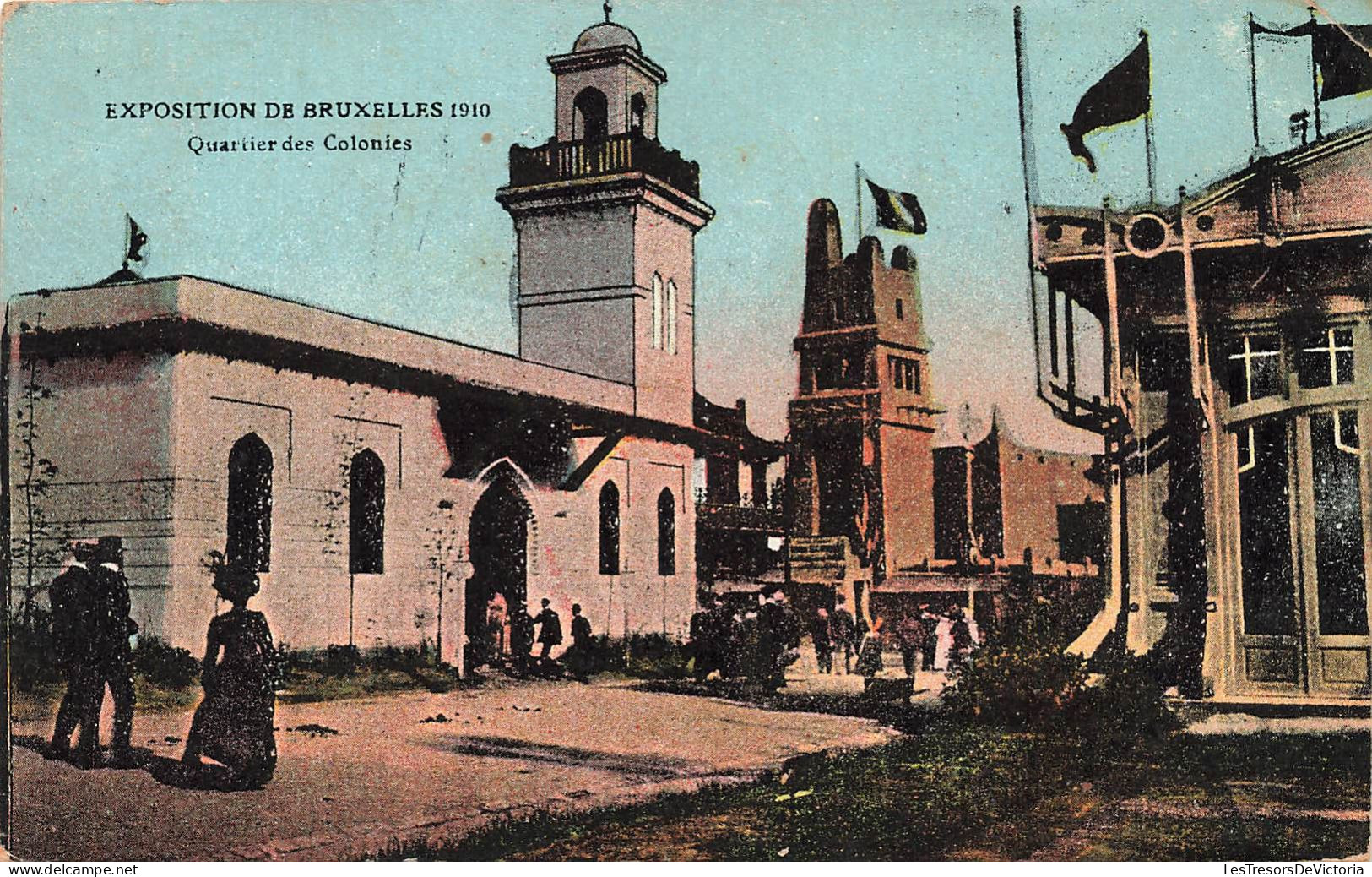 BELGIQUE - Bruxelles - Quartier Des Colonies - Colorisé - Carte Postale Ancienne - Squares