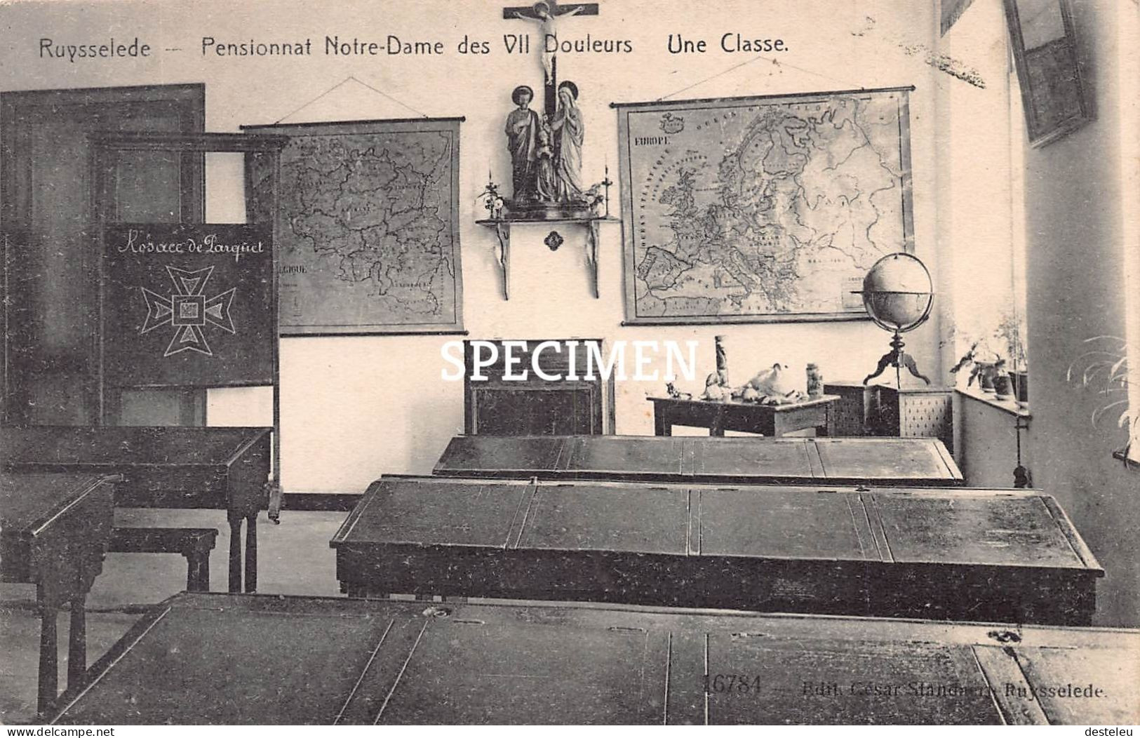 Pensionnat Notre-Dame Des VII Douleurs - Une Classe -  Ruiselede - Ruiselede