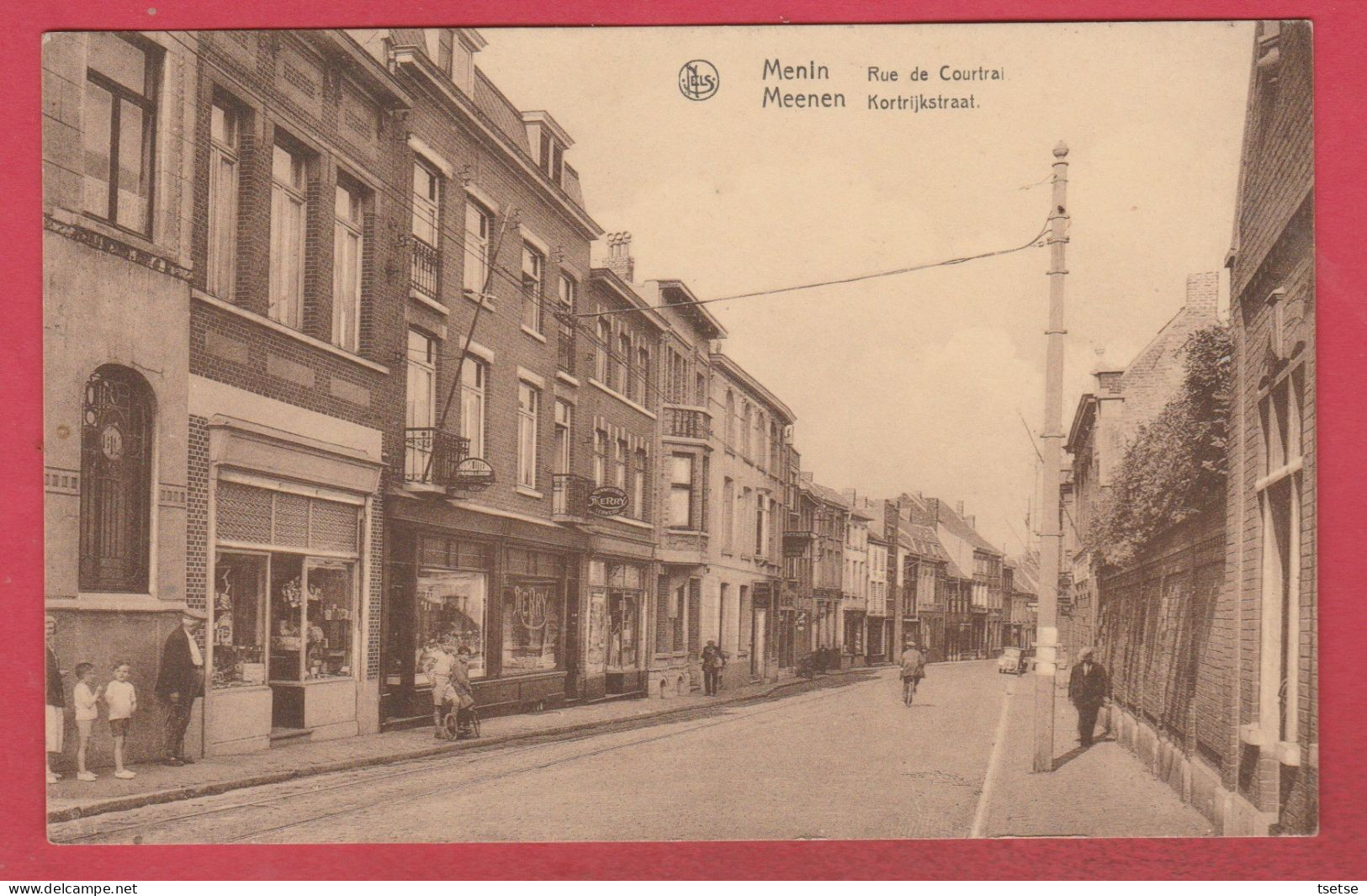 Menen - Kortrijkstraat - 1928 ( Verso Zien ) - Menen