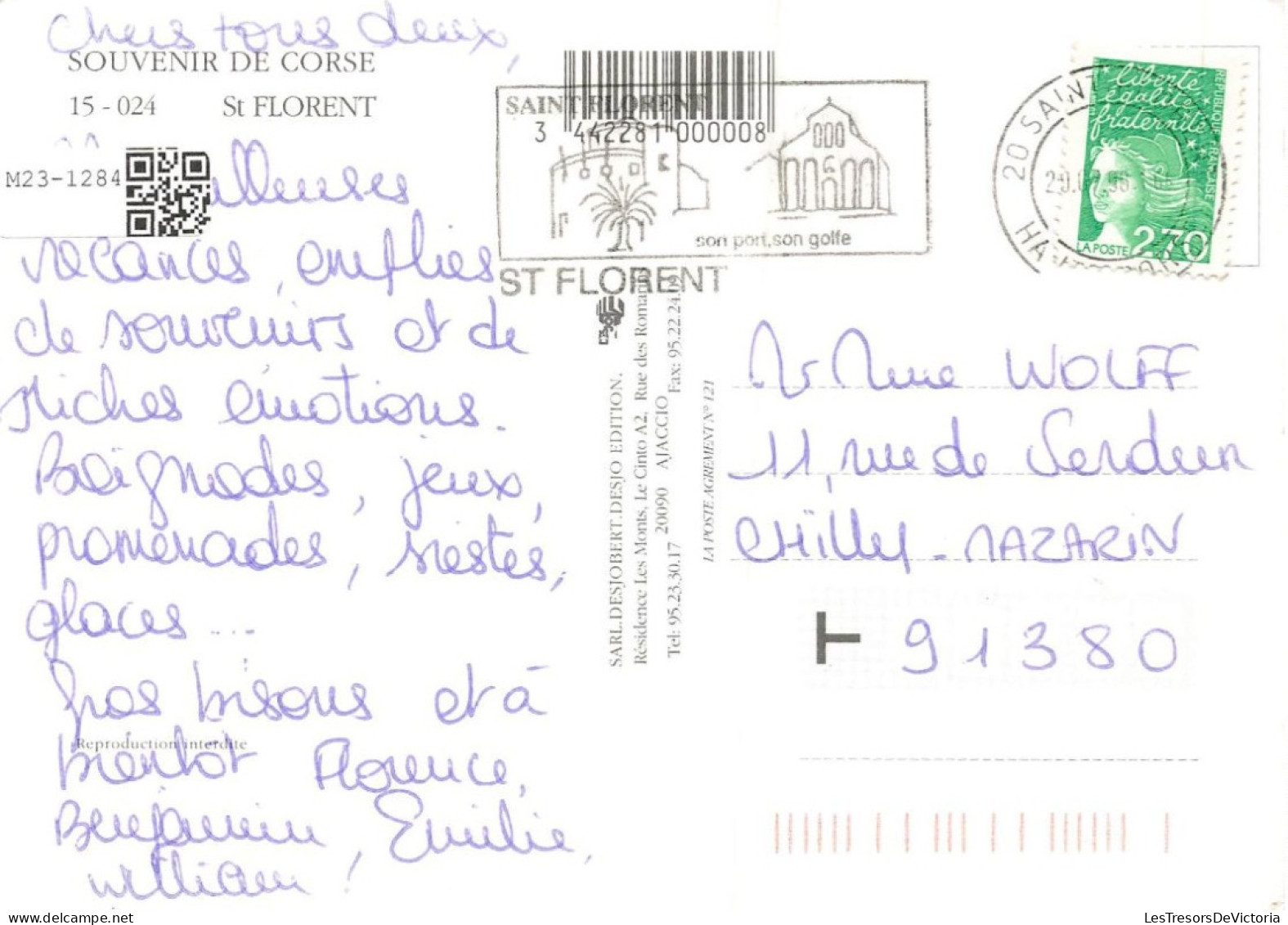 FRANCE - Saint-Florent - Souvenir De Corse - Carte Postale - Calvi