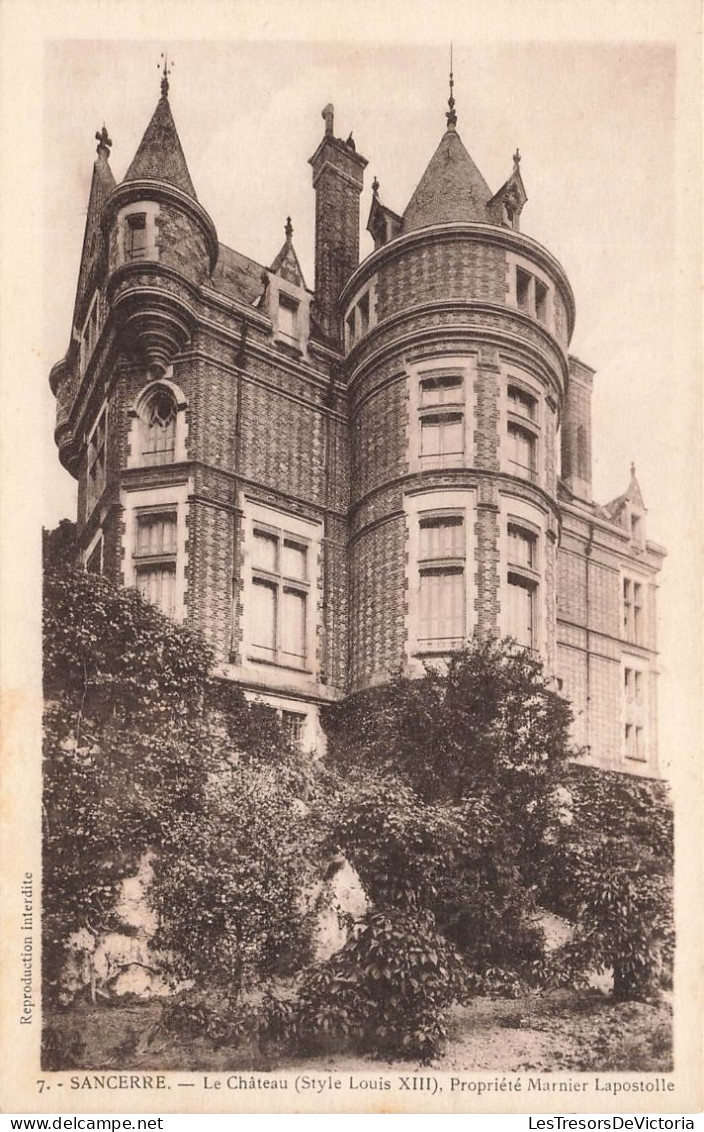 FRANCE - Sancerre - Le Château (Style Louis XIII) - Propriété Marnier Lapostolle - Carte Postale Ancienne - Sancerre