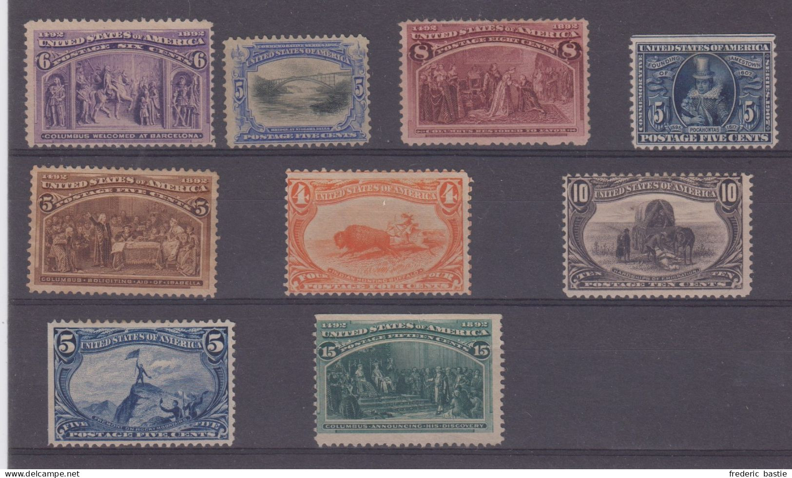 ETATS UNIS -  9 Timbres Neufs Sans Gomme ( Forte Cote ) - Unused Stamps