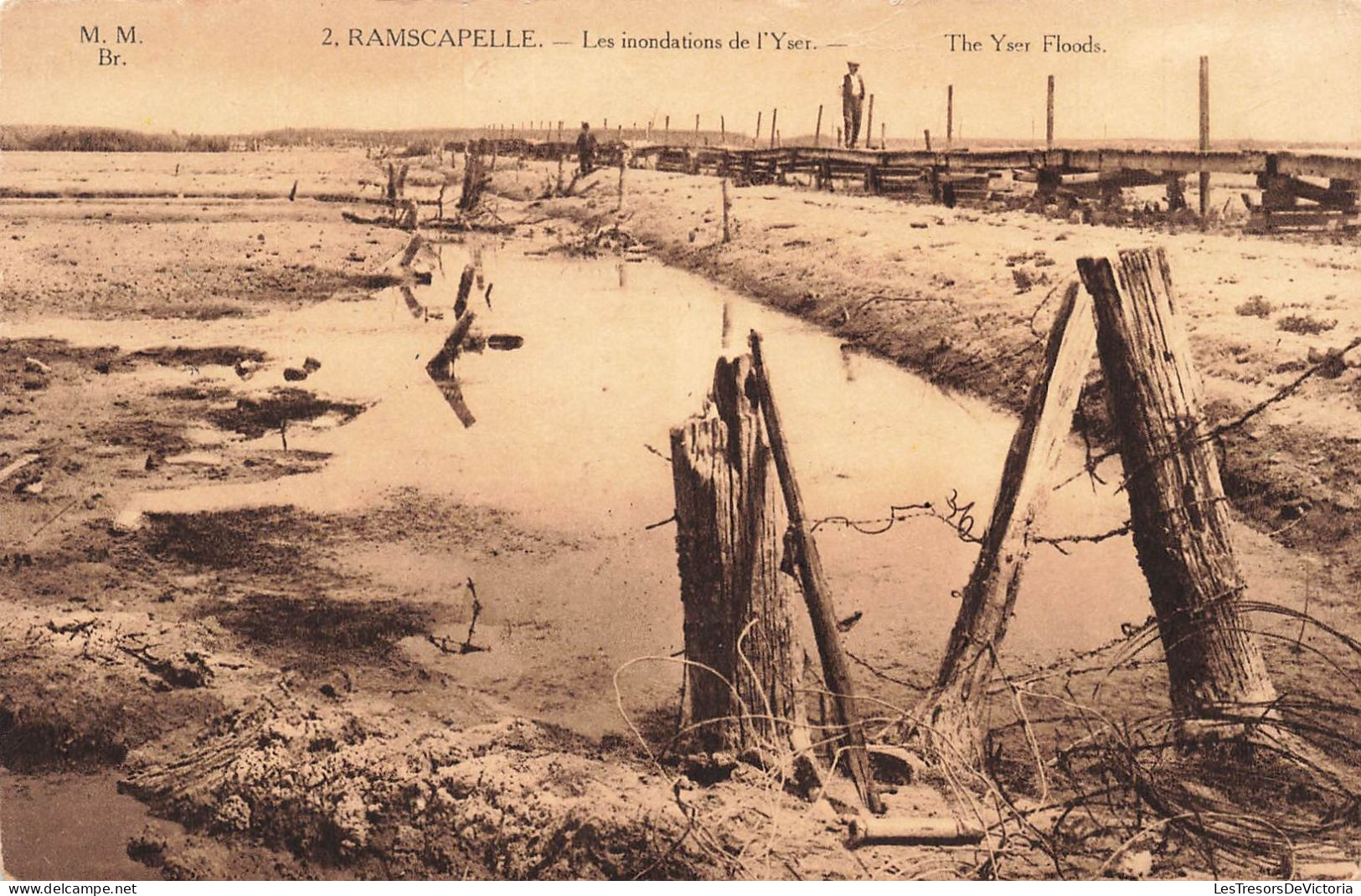 BELGIQUE - Nieuport - Ramscapelle - Les Inondations De L'Yser - Carte Postale Ancienne - Nieuwpoort