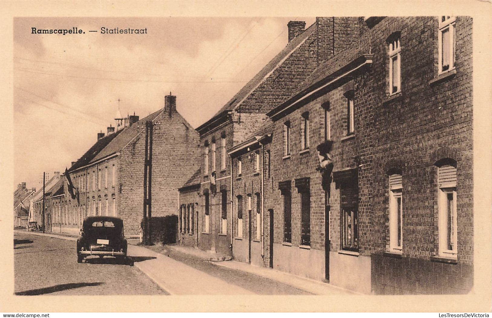 BELGIQUE - Nieuport - Ramscapelle - Vue Sur La Rue Statie - Carte Postale Ancienne - Nieuwpoort