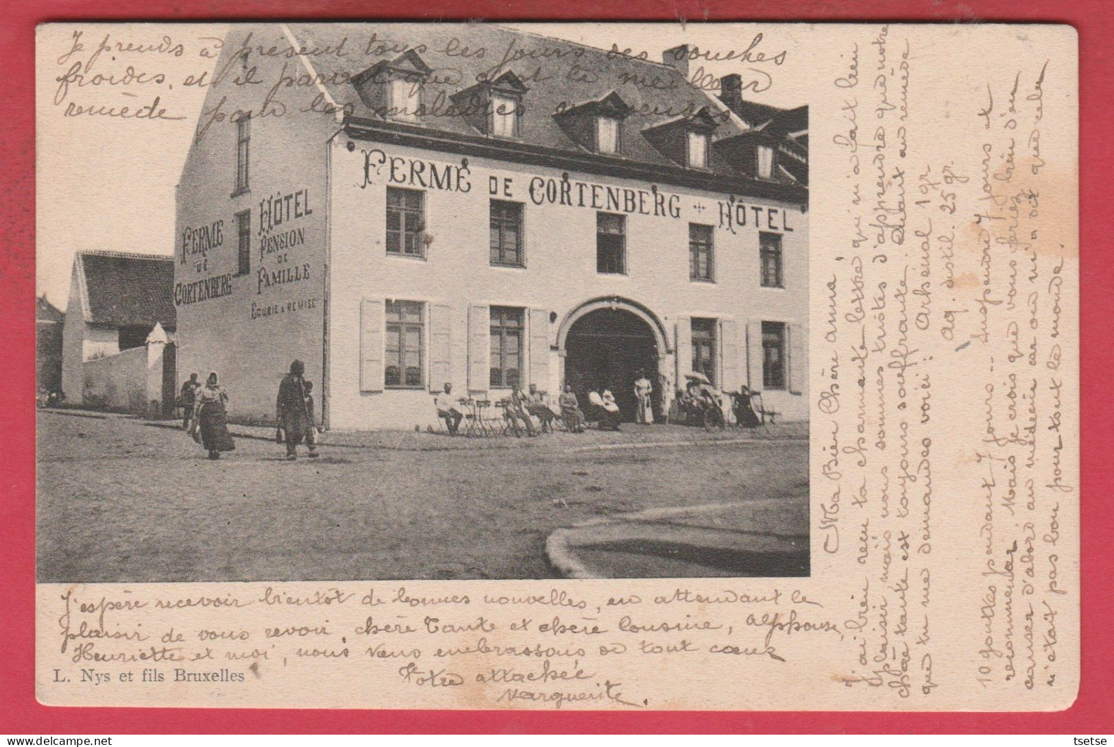 Kortenberg - Ferme De Cortenberg - Hôtel - Pension De Famille - 1905 ( Verso Zien ) - Kortenberg