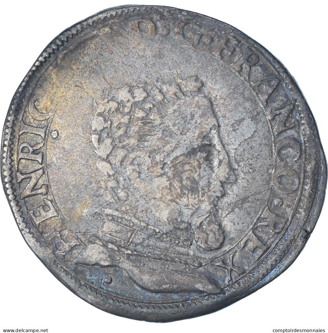 France, Henri II, Teston à La Tête Nue, 1560, Toulouse, Buste D, TB+, Argent - 1547-1559 Henri II